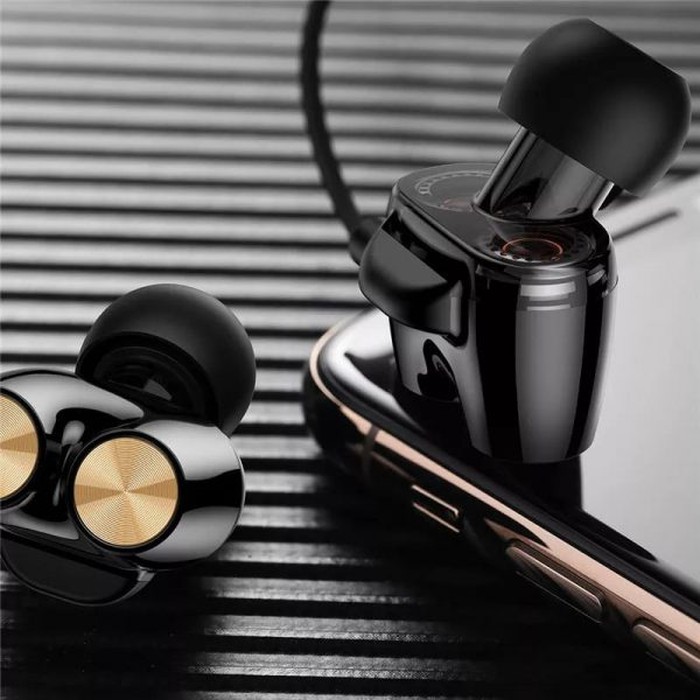 [ROCK Zircon V2] ROCK Mutin Dual Unit Drivers Stereo Earphone HiFi