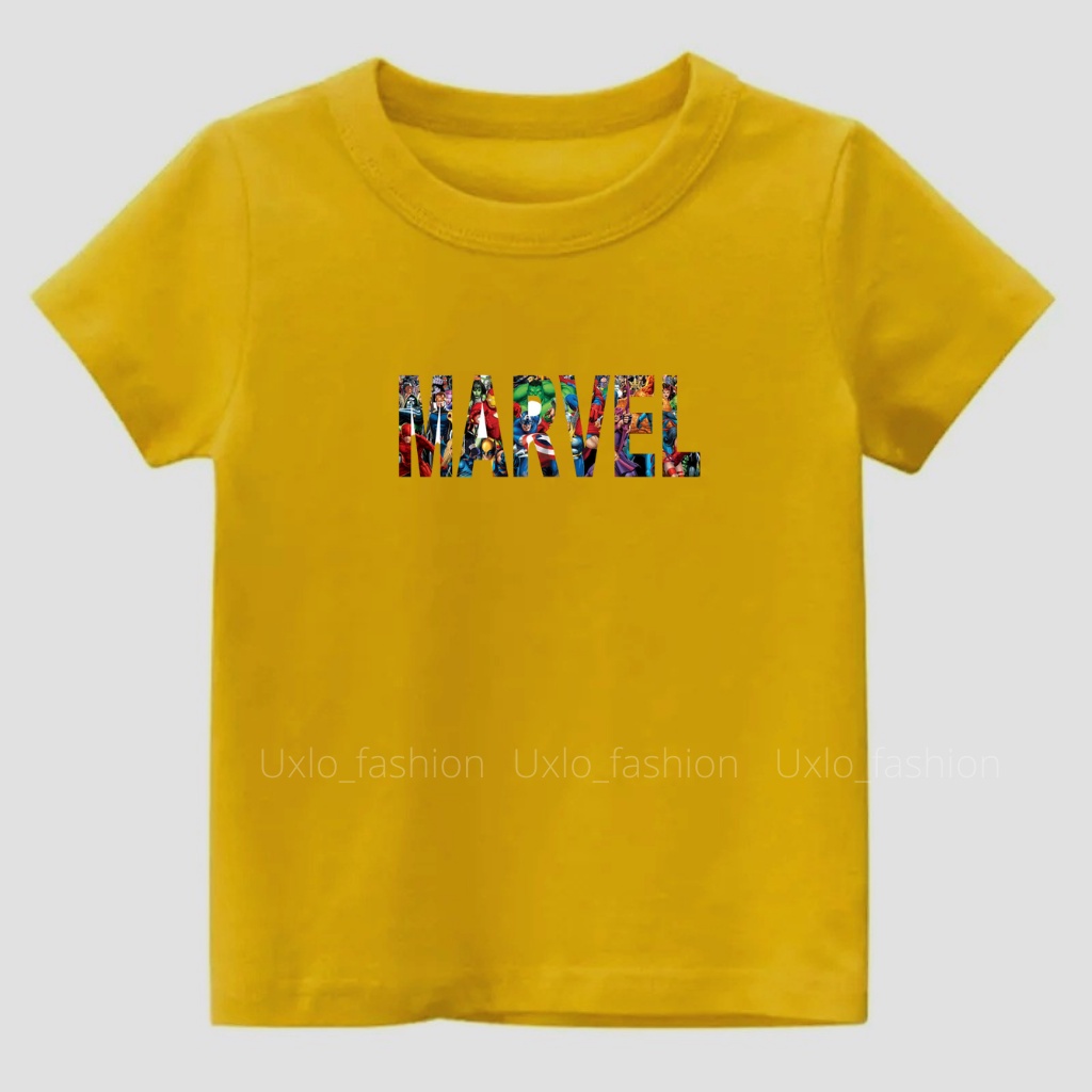 KAOS ANAK LAKI LAKI DAN PEREMPUAN SUPERHERO MARVEL IDEAL USIA 2 SAMPAI 9 TAHUN UXLO FASHION