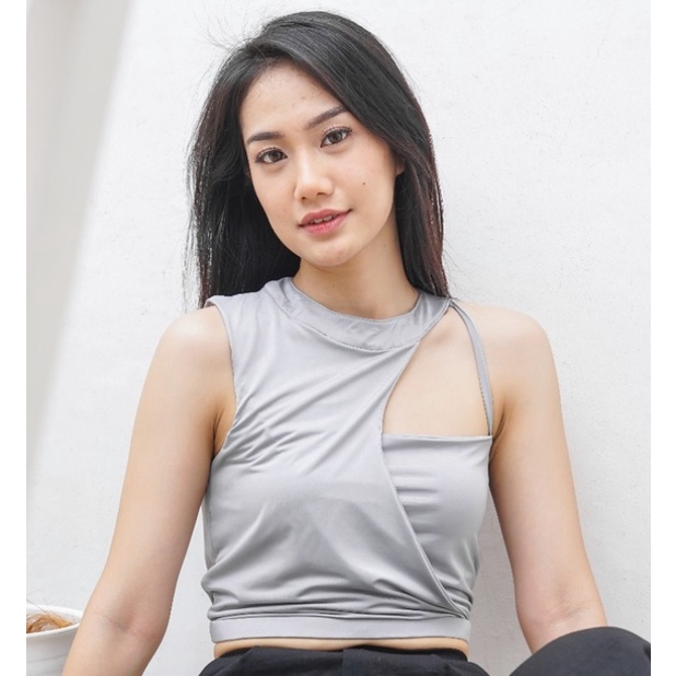 MODAVIE - PROMO CUCI GUDANG !! ELLA TANKTOP Baju Atasan Wanita Korean Style Tank Top Korea Crop Top