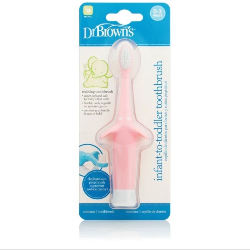 Dr.Brown's Infant To Toddler Toothbrush/ Sikat Gigi Bayi 0-3 Tahun