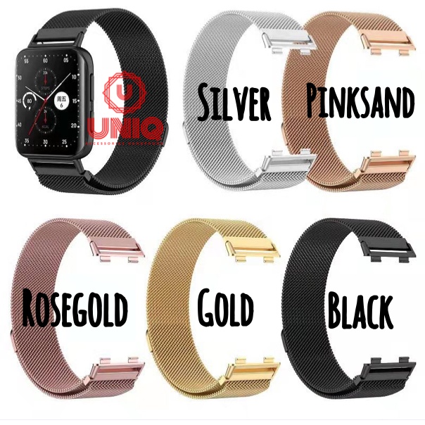 Strap Stainless Steel OPPO Watch 41mm 46mm Strap Milanese Magnetic Loop Oppo Watch Original