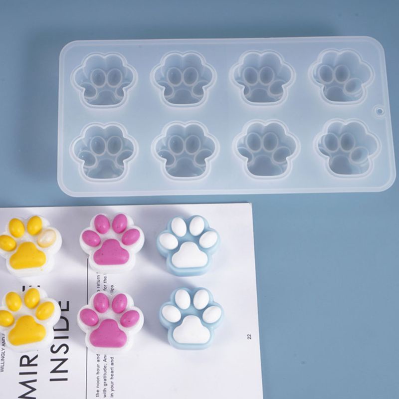 SIY  Resin Crystal Epoxy Mold Cat Paw Doll Casting Silicone Mould DIY Crafts Jewelry Making Tools