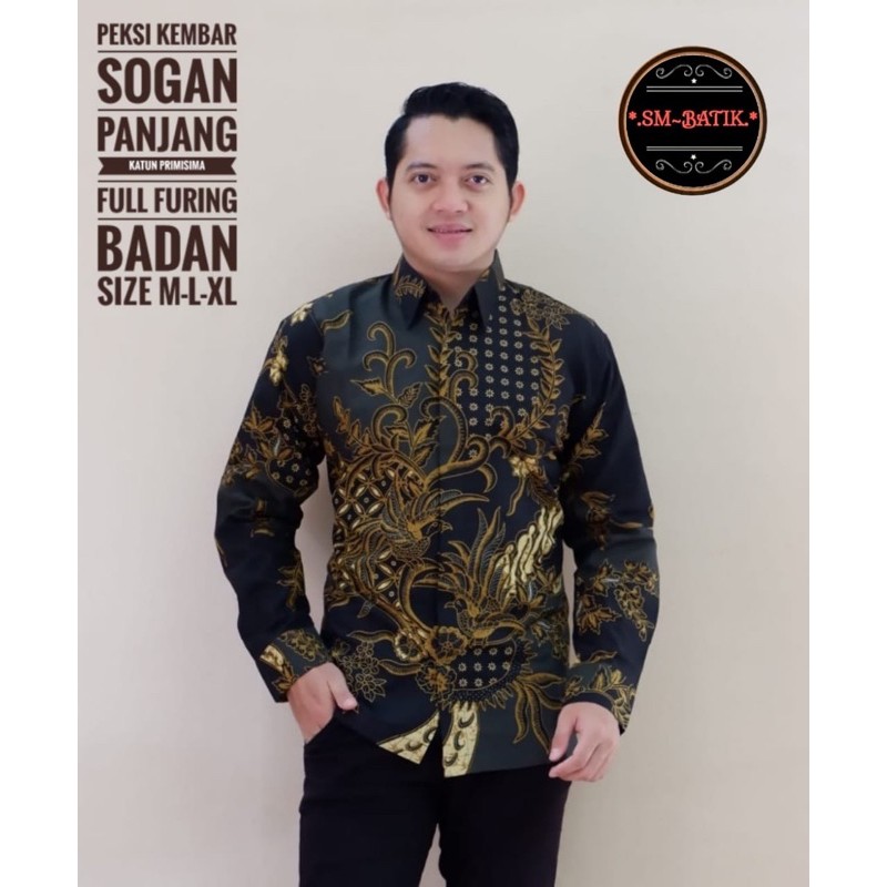 BATIK PRIA PEKSI KEMBAR SOGAN LAPIS FURING KATUN HALUS SRAGENAN SIZE M-XXL HIGH QUALITY