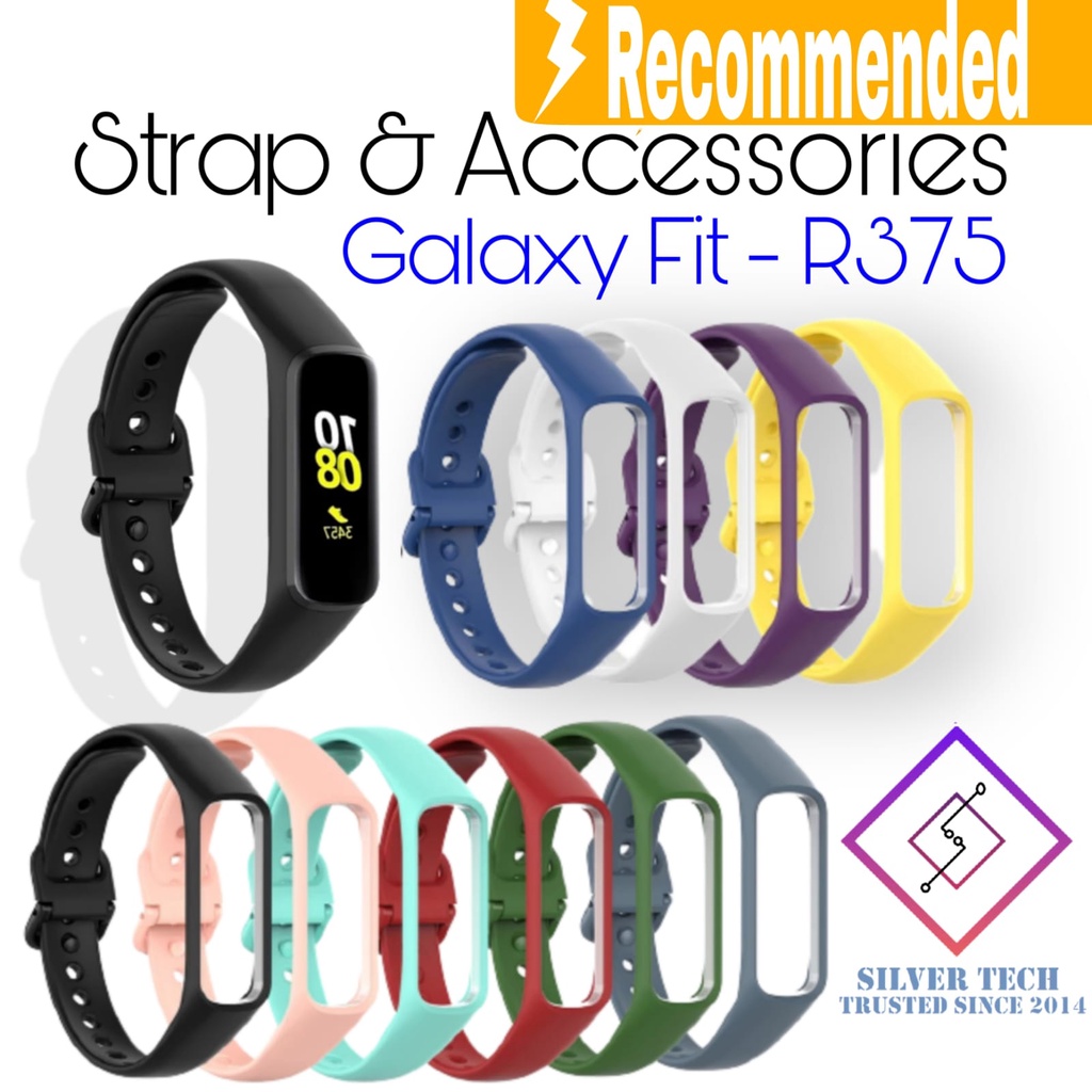 Silvertech Starp Untuk Samsung Galaxy Fit 2 dan Fit-E R375 Wristband Galaxy Fit2 dan Fit e R375 Tali jam Tangan Galaxy Fit - E