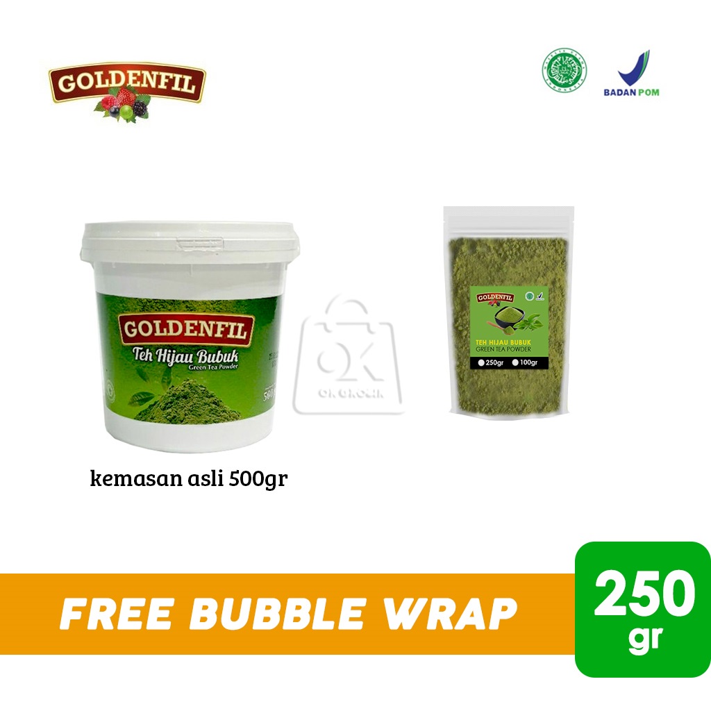 

Goldenfil Teh Hijau Bubuk / Green Tea Powder (250gr)