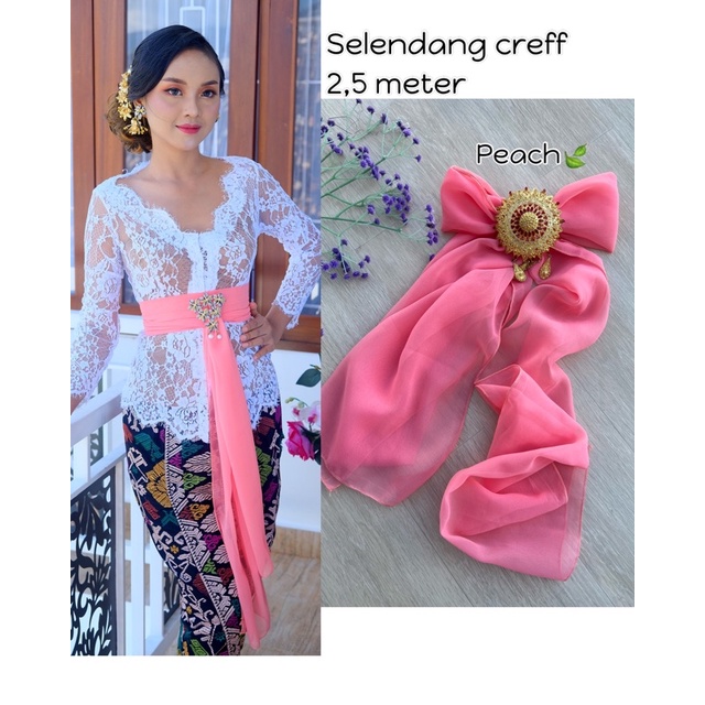 SELENDANG SUTRA CREF-Peach