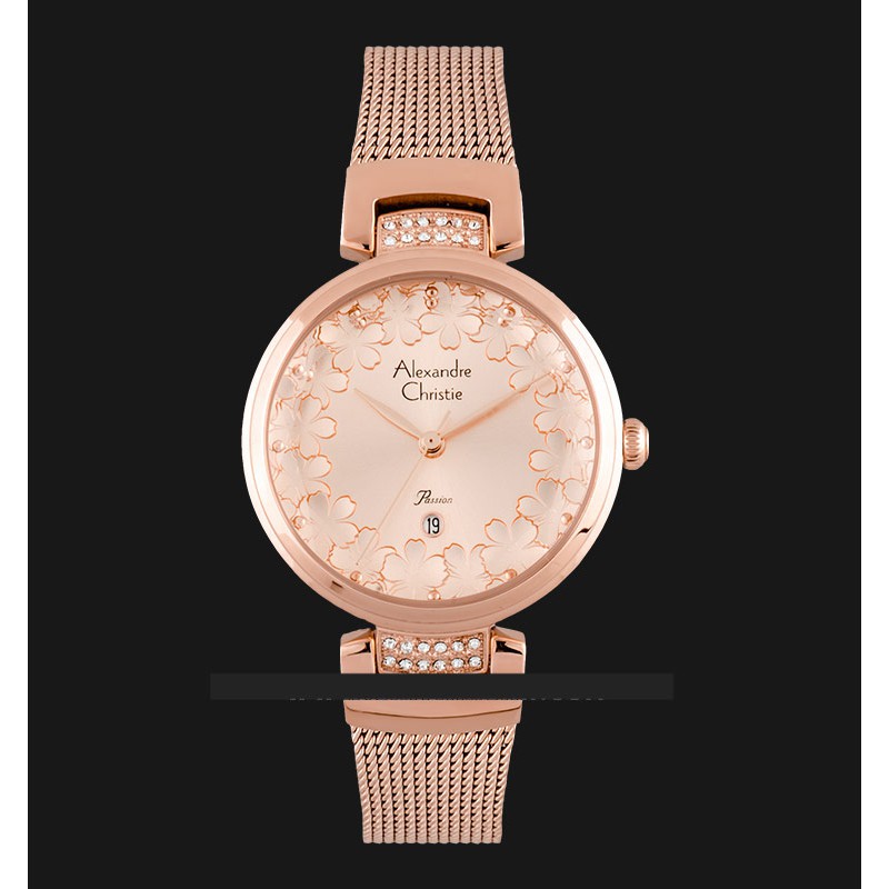 Alexandre Christie AC 2756 LD BRGRG Ladies Rose Gold