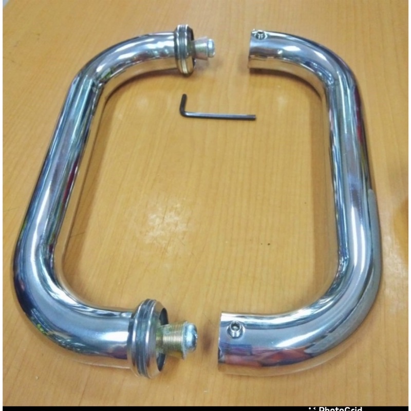 handel C ukuran 20 cm/ handel pintu kaca as 20 cm/ handle pintu kaca alumunium/ tarikan gagang pintu kaca/ Pull handle pintu stainles sus 304 kunci