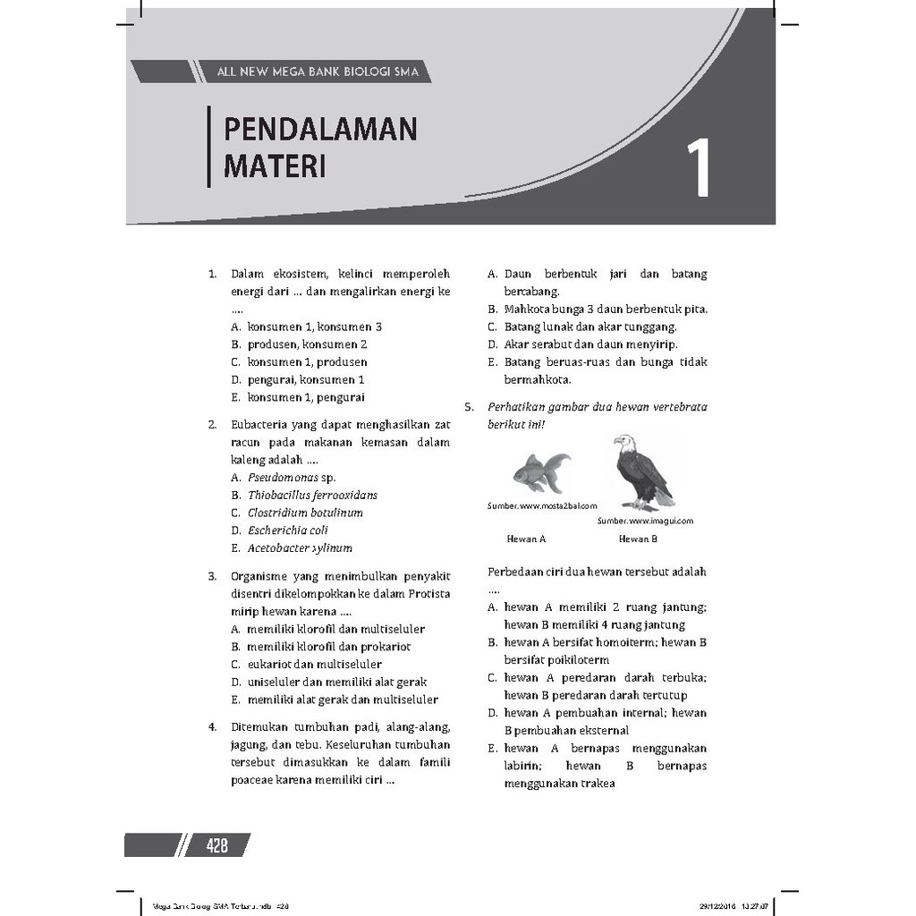 Cmedia All New Mega Bank Soal Biologi Sma Kelas X Xi Xii Shopee Indonesia