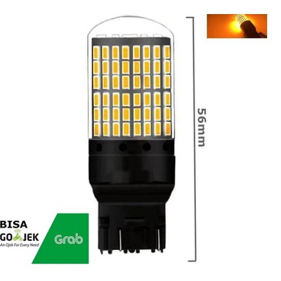 Lampu LED T20 7440 144 LED SUPER BRIGHT Lampu Led Sein Sign Sen Riting Super Terang mobil dajal dajjal DUS HITAM