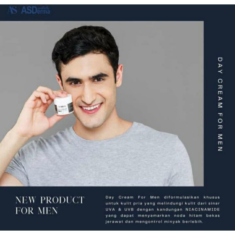 Day cream asderma for Men (krim pagi)