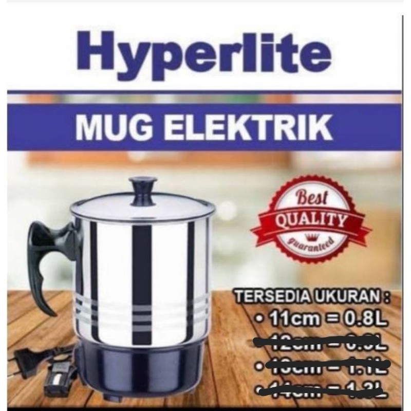 MUG ELEKTRIK STAINLESS 0,8 Ltr 11 Cm HYPERLITE HM 11