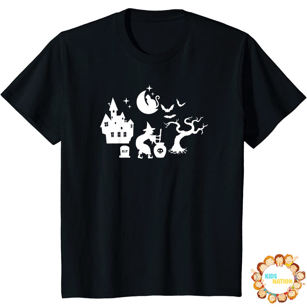 Baju anak Witch Crafting Spooky Creepy Lazy Halloween Costume T-Shirt