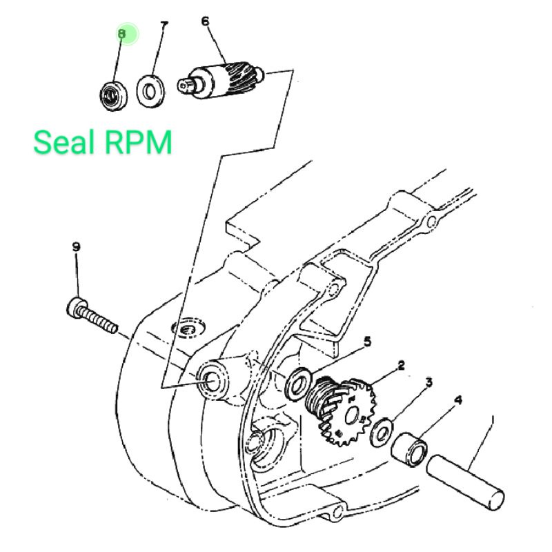 SEAL SET MESIN RX KING 7 BAGIAN ORIYGP RXKING RXK RX-KING SIL KRUK AS GIR GEAR DEPAN SELAH ENGKOL KICK STARTER OPERAN RPM KRUK AS KRUKAS STUT KOPLING ORIGINAL YAMAHA