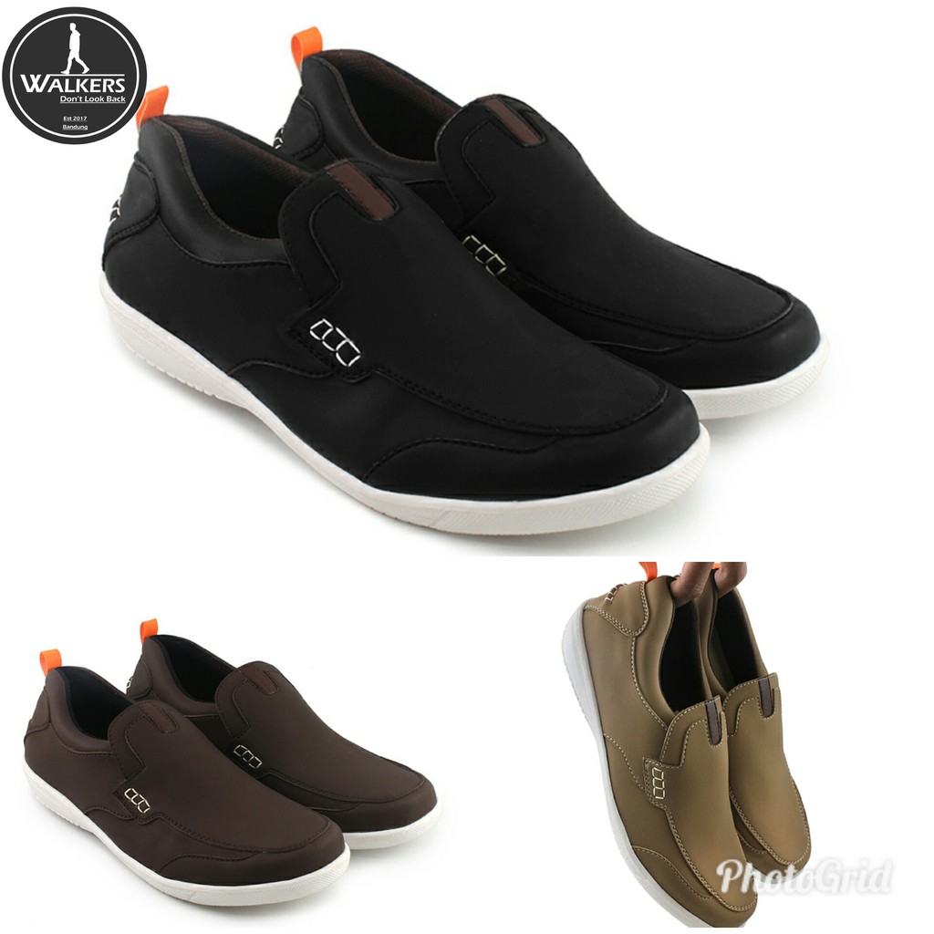 Sauqi Walkers  Sepatu  Slip On Pria  Sepatu  Casual Slop 