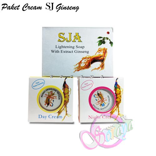 Paket Cream SJ Ginseng Original ( Cream Siang Malam Plus Sabun )