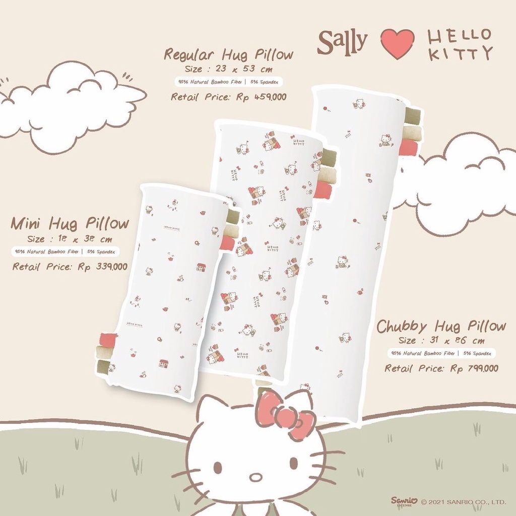 Regular Hug Pillow Hello Kitty Collection - Friends of Sally