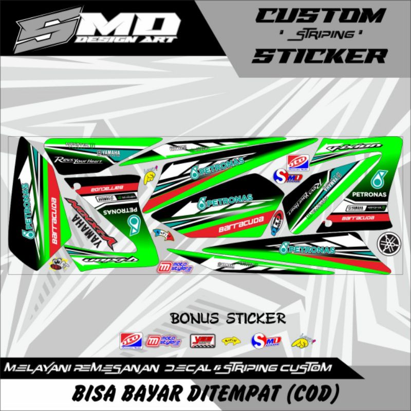 STRIPING VIXION LAMA PETRONAS STICKER VIXION OLD PETRONAS STRIPING VIXION