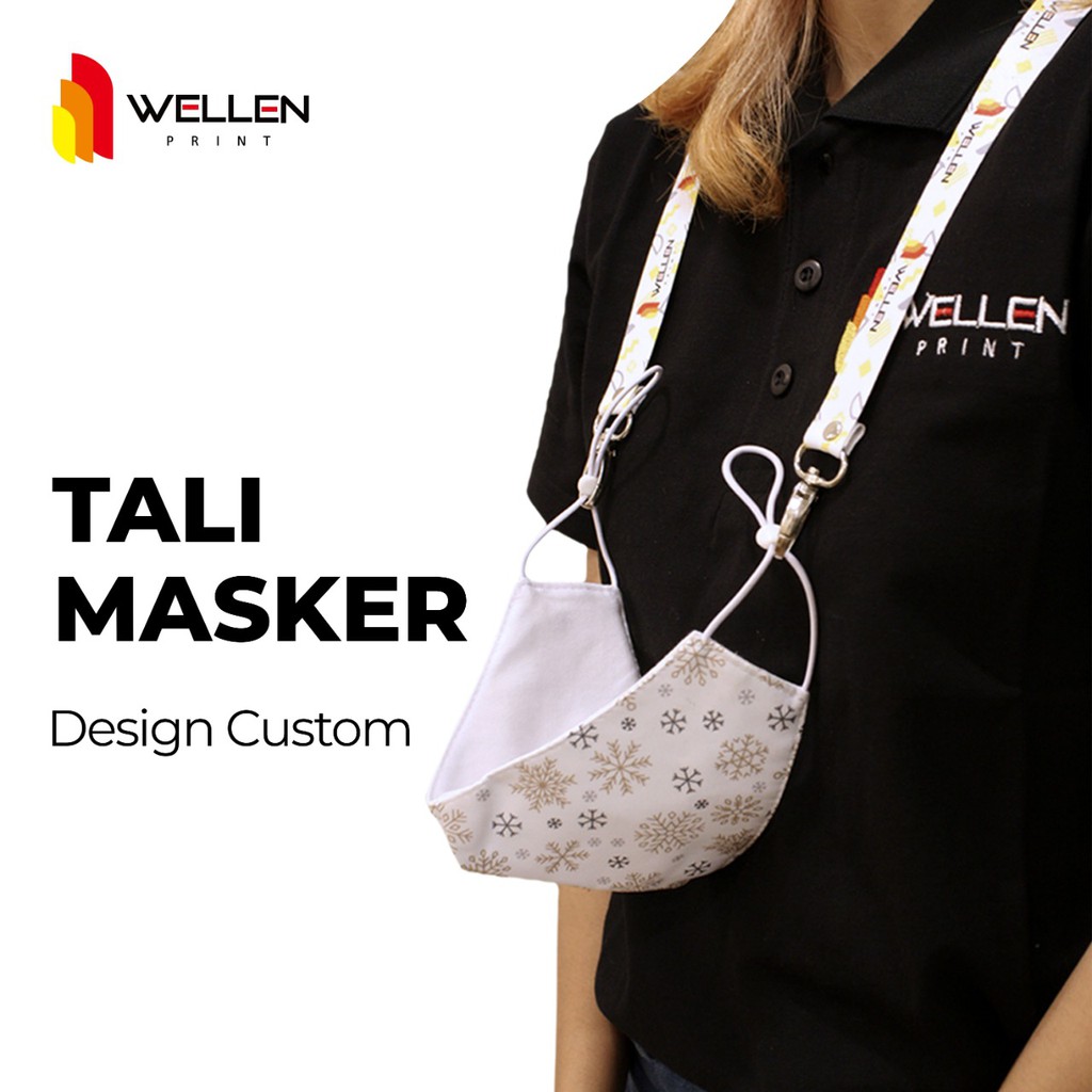 WELLEN PRINT - Tali Masker Custom / Kalung Gantungan Masker Lanyard