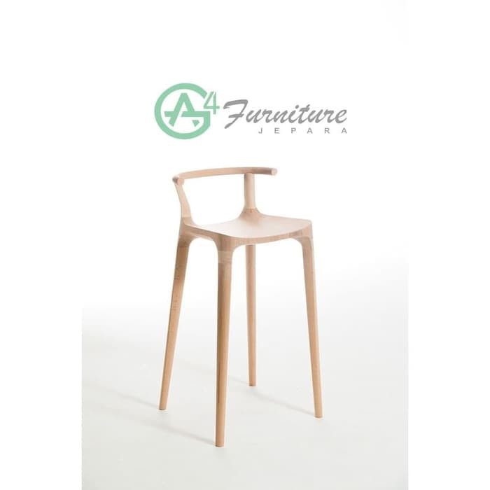 Kursi Bar Sandaran Kayu Jati