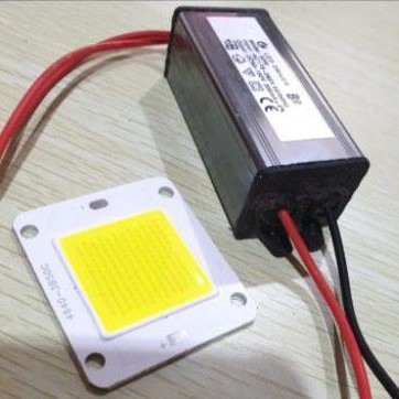 Paket Trafo 50 watt Pju Cobra Lampu Sorot Cob Adaptor 50w PJU Mata Chip Lampu Jalan 50watt