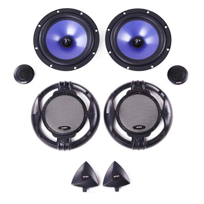 Speaker mobil Split 6.5inch VOKAL TWEETER crosover AVEO AE SS636