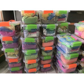 Mainan Edukasi Play Sand Pasir AJAIB Super Jumbo 2 KG Pasir Ori Bisa Mix 2 Warna