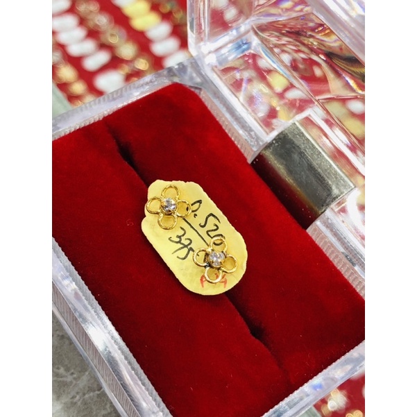 Anting toge bunga pmt emas asli 375/8k