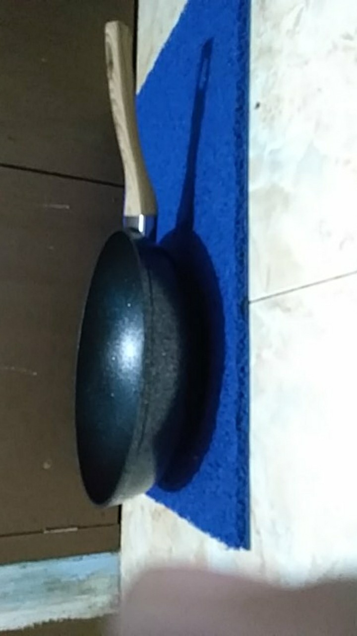Yoshikawa Frying Deep Wok + Tutup Kaca Keramik 28cm | Pan Anti Lengket | Wajan Marble Tanpa Minyak