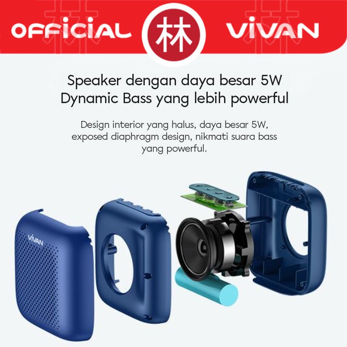 Vivan VS1 Outdoor Bluetooth Speaker 5.0 Waterproof