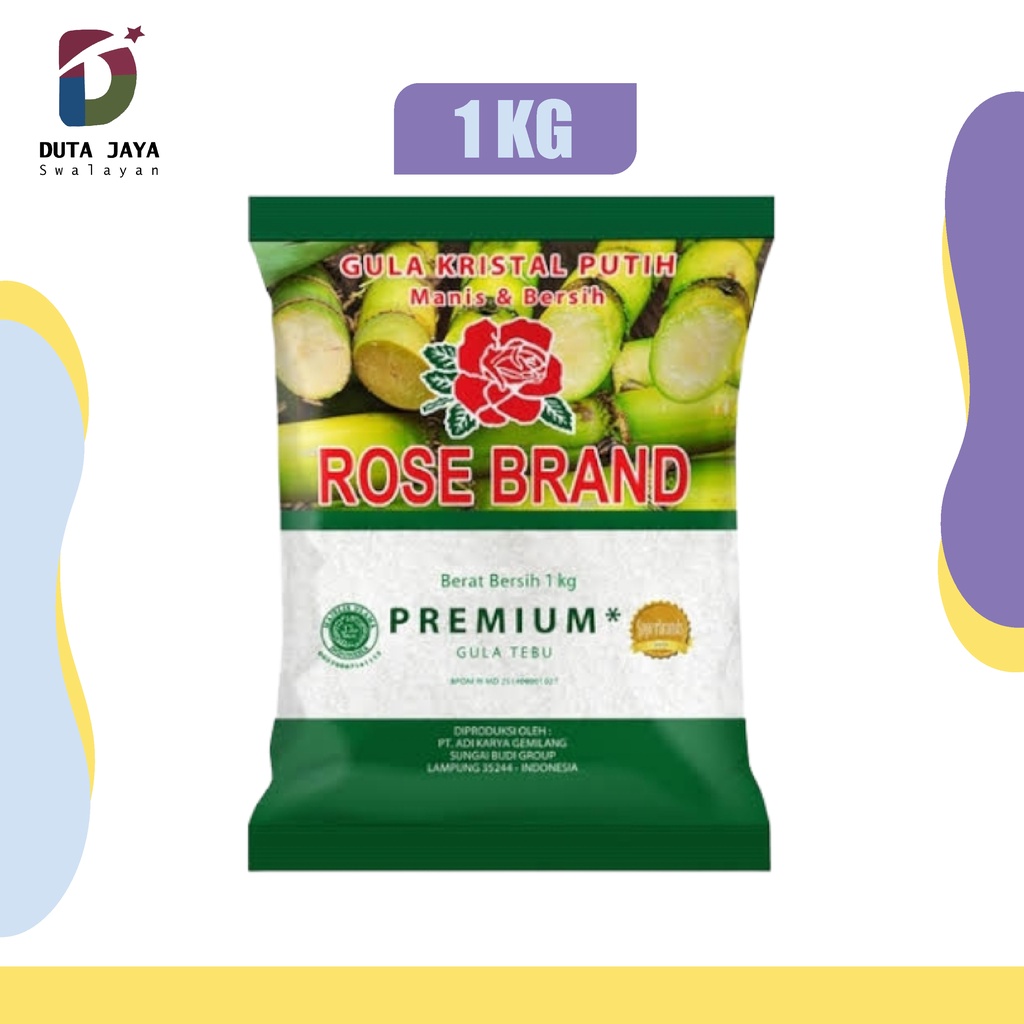 

Rose Brand Hijau Gula Pasir Kristal Tebu Premium 1 KG