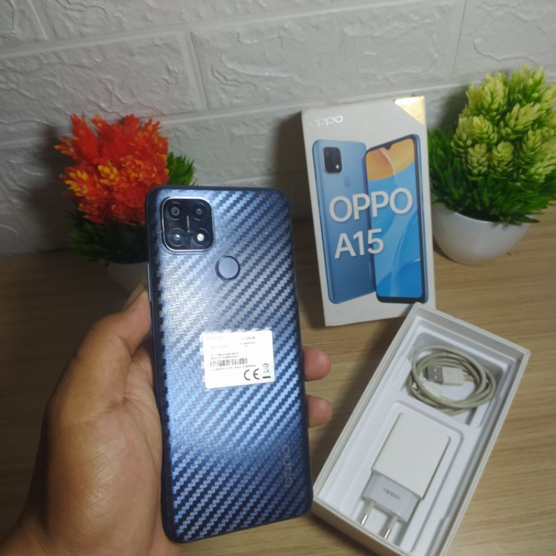 PROMO HP Second TERMURAH OPPO A15(3GB/32GB) Lengkap ORI