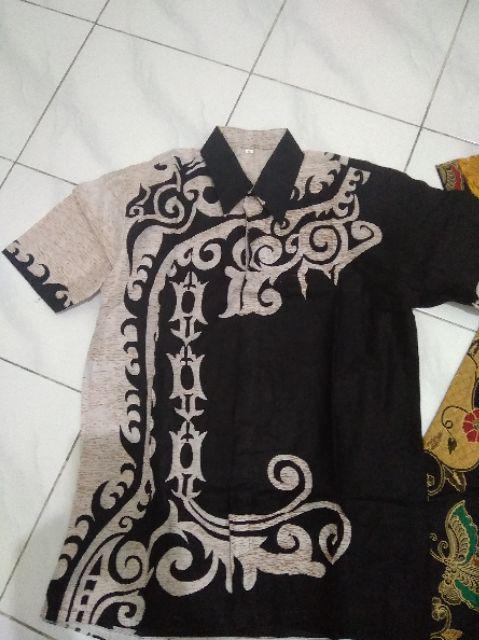 Kemejapria Lengan Pendek Hitam Manis Motif Terbaru Size M L Xl - Ori Ndoro Jowi - Dnt - Sania Ruffle