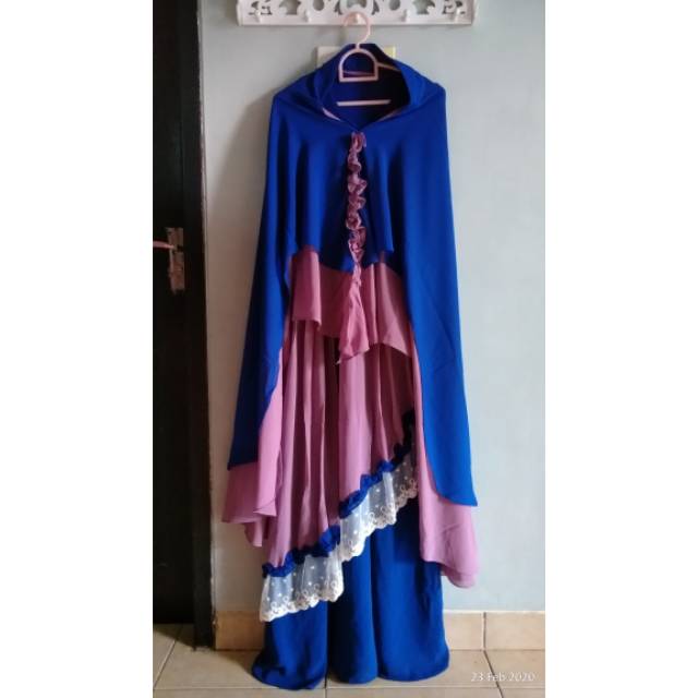 Gamis Set Syari Ceruty Baby Doll/Set Syari Cantik Ceruty Baby Doll