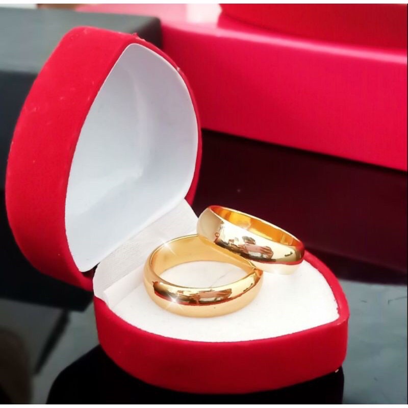 Cincin Pernikahan Tunangan Cincin Polos xufing Anti karat Termurah Elegan cincin Kawin