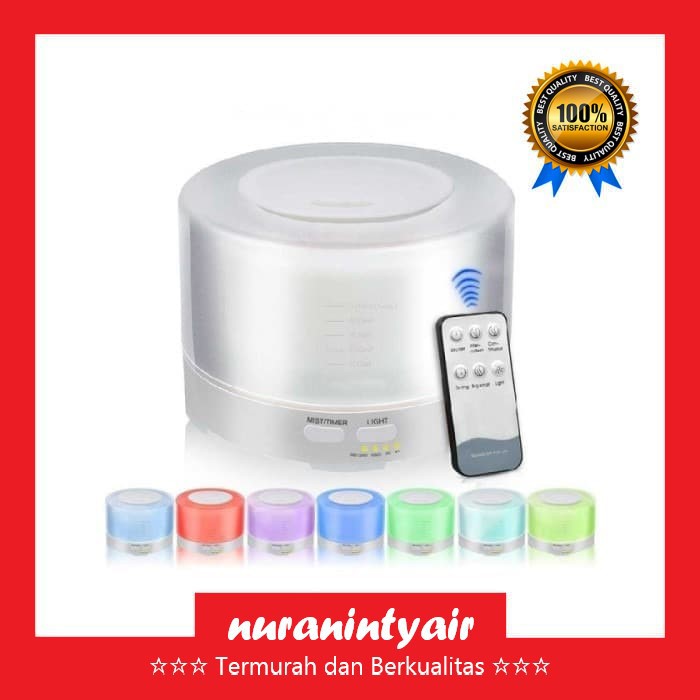 Aromatherapy Air Humidifier 7 Color 500ml Remote Control Aroma Terapi