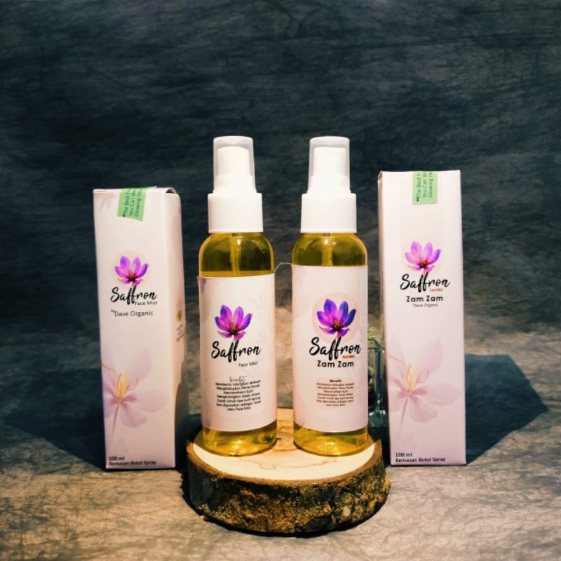 SAFFRON ZAM ZAM FACE MIST BY DAVE ORGANIC | SAFFRON | FACE MIST