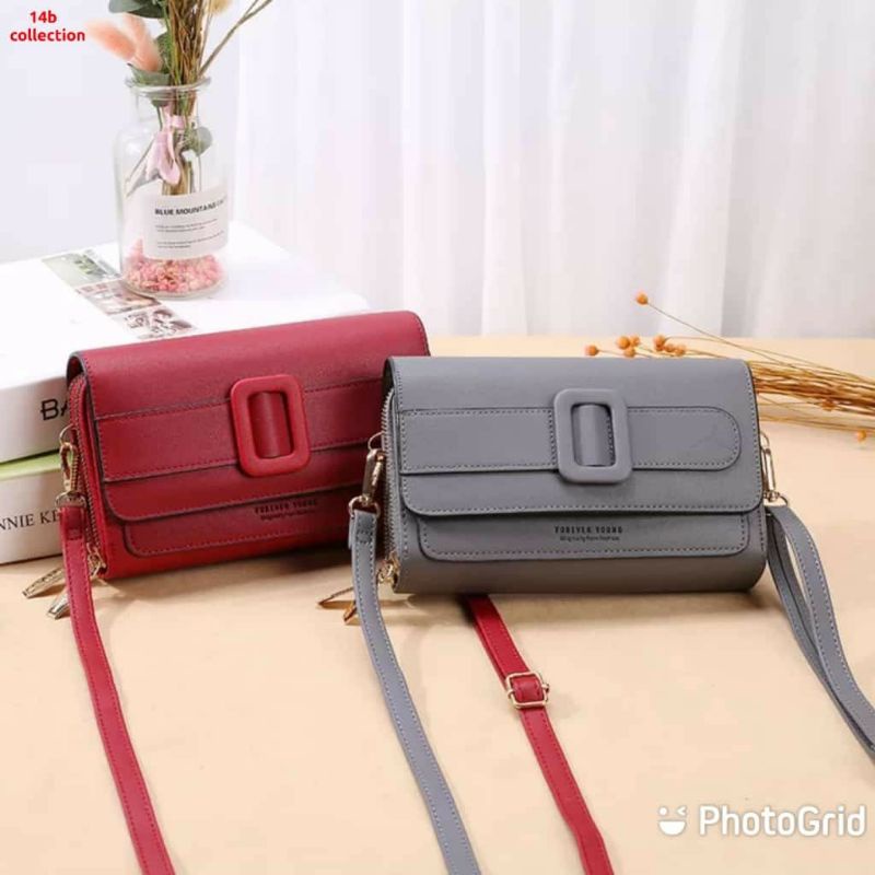 MOEZHA_ Tas Selempang Wanita Tas Kulit Dompet Handbag Tebal Cewek Multifungsi FY C270-7