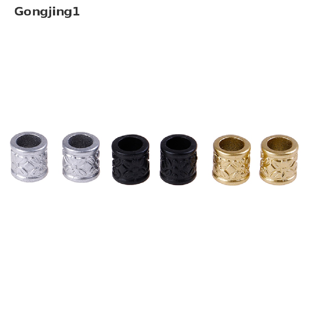 Gongjing1 10pcs / Pak Klip Cuff Manik-Manik Aksesoris Rambut Gimbal