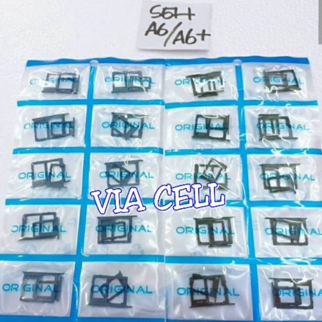 SIM TRAY SIM LOCK SLOT SIMCARD TEMPAT KARTU SIM SAMSUNG A6 A6 PLUS SLOT HOLDER DUDUKAN SIM CARD