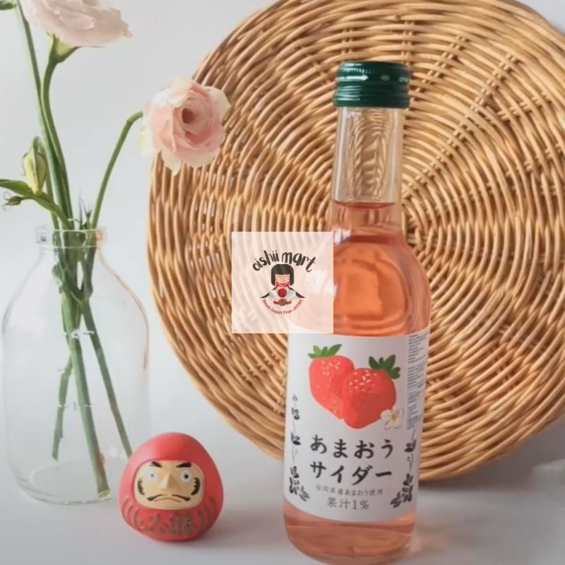 Tomomasu Strawberry Cider Soda / minuman jepang / minuman impor / soda jepang