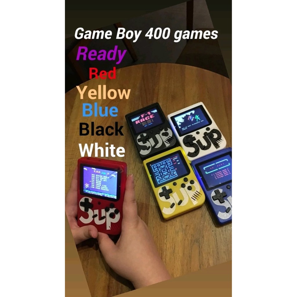 Game boy Charge retro SUP Nintendo jadul portable 400 games untuk 1 player