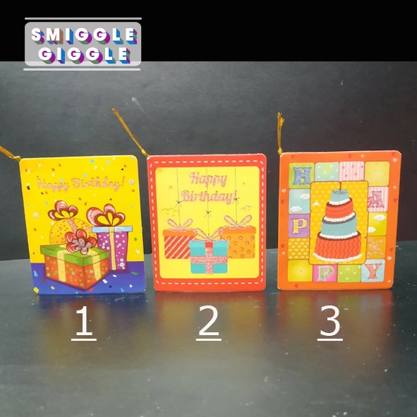 Kartu Ucapan Glitter / Greeting Card / Birthday Card 7th Part