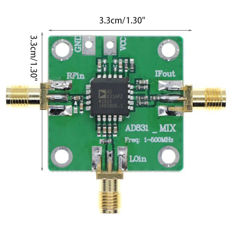 Btsg AD831 0.1-500MHz Mixer Rendah Kebisingan Ganda Seimbang Up Down Modul Frekuensi RF