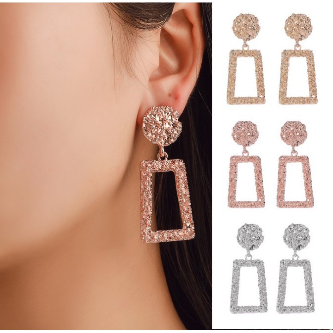 Anting Panjang GANTUNG Korea Fashion Vintage Earrings Women Korean Style Earing Giwang Geometr