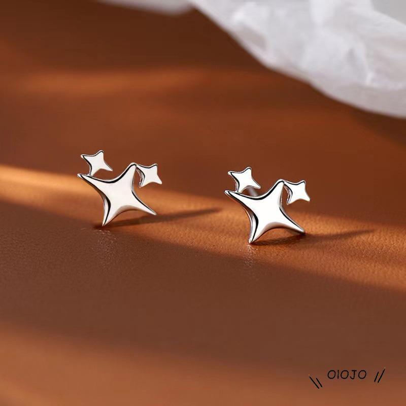 【COD】Anting Tusuk Sterling Silver 925 Desain Bintang Untuk Wanita