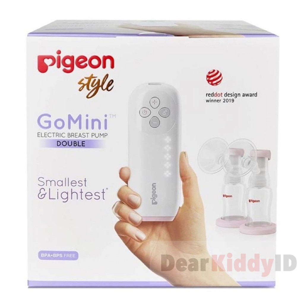 Pigeon Style Go Mini Electric Breast Pump Double Smallest &amp; Lighter / Pompa ASI Elektrik Pigeon