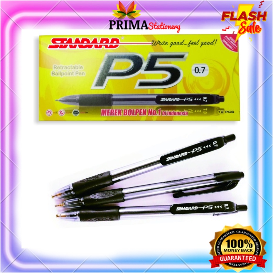 

Standard Pen - P5 0.7 Isi 12 pcs ( Pulpen, Pena, Ballpoint )