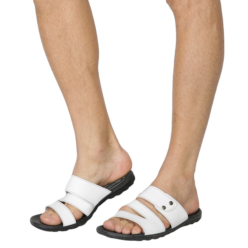 SALVO SHOES sandal kasual pria SA01 Putih