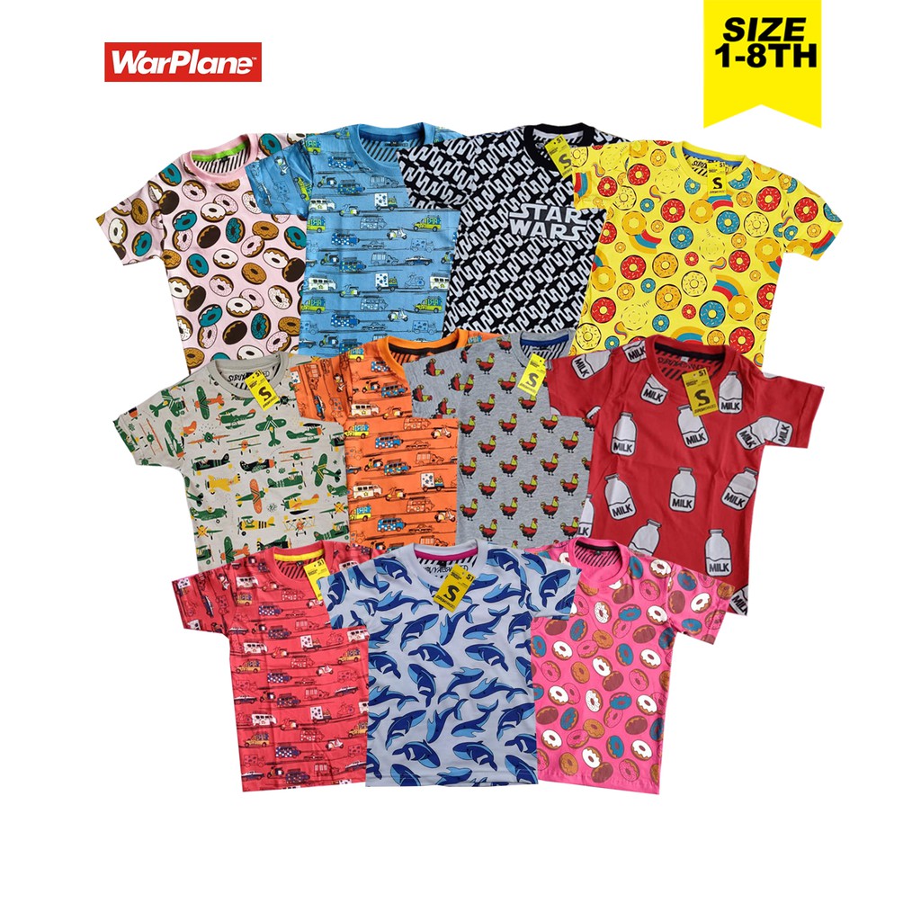 KAOS anak FULLPRINT / Kaos Motif anak printed /baju ANAK